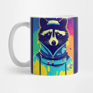 Astronaut raccoon portrait Mug